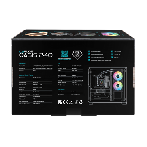 Iceberg Thermal IceFloe OASIS 240 Fluido Dinâmico