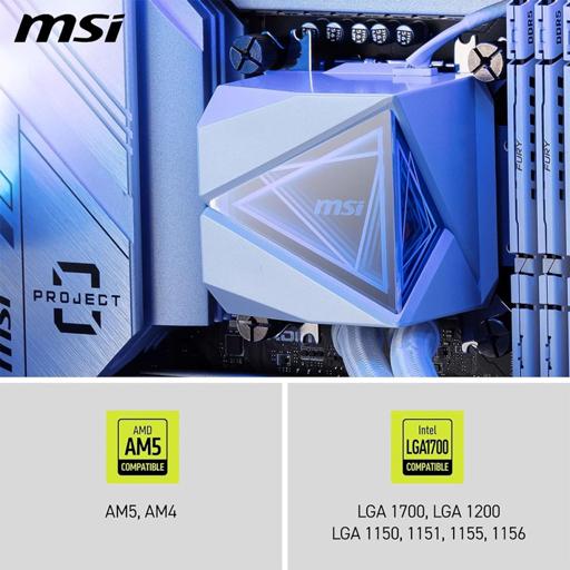 MSI MAG CORELIQUID I360 WHITE Fluido Dinâmico