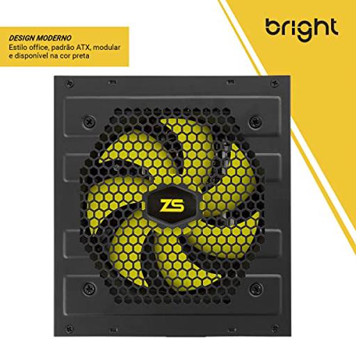 Bright 1000W Preto / Amarelo 1000 W Full-Modular ATX12V