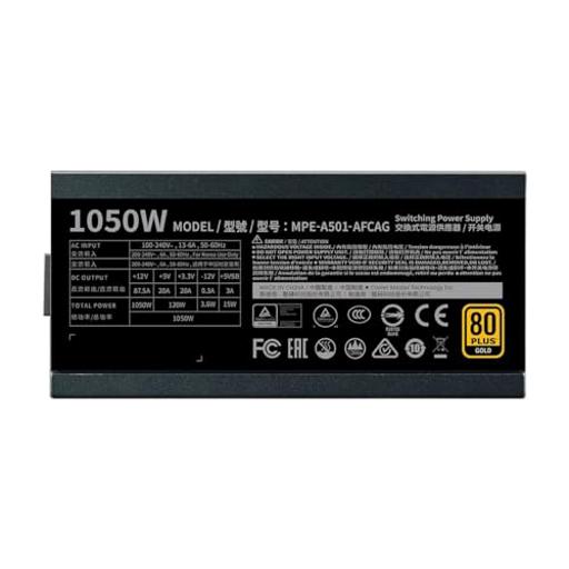 Cooler Master 1050W 1050 W Certificado 80+ Gold Semi ATX12V
