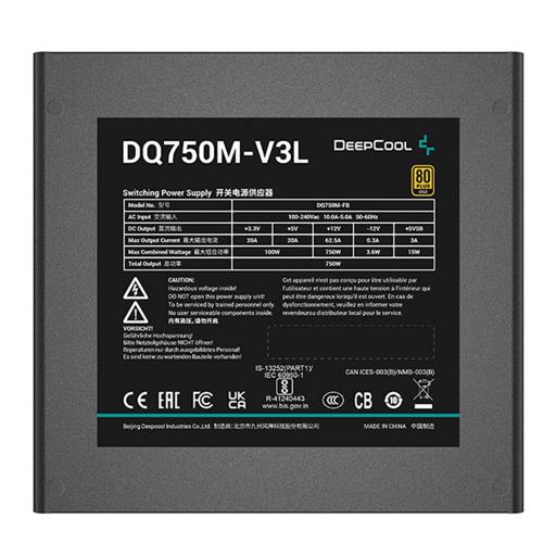 Deepcool DQ750M-V3L 750 W Certificado 80+ Gold Full-Modular ATX