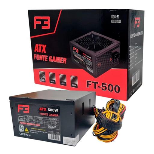F3 FT-500 500 W Certificado 80+ White  ATX
