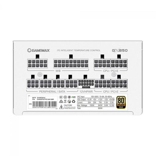 Gamemax GX PRO Branco 850W 850 W Certificado 80+ Gold Full-Modular ATX12V