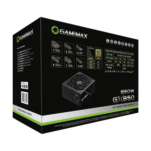 Gamemax GX PRO Preto 850W 850 W Certificado 80+ Gold Full-Modular ATX12V