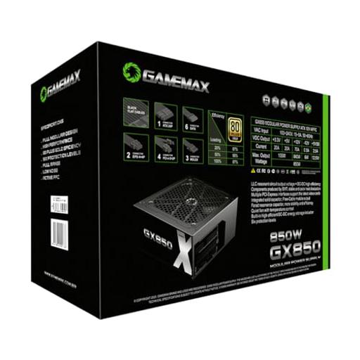 Gamemax GX850 850W 850 W Certificado 80+ Gold Full-Modular ATX12V
