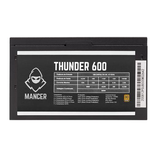 Mancer Thunder 600 600 W Certificado 80+ Bronze  ATX