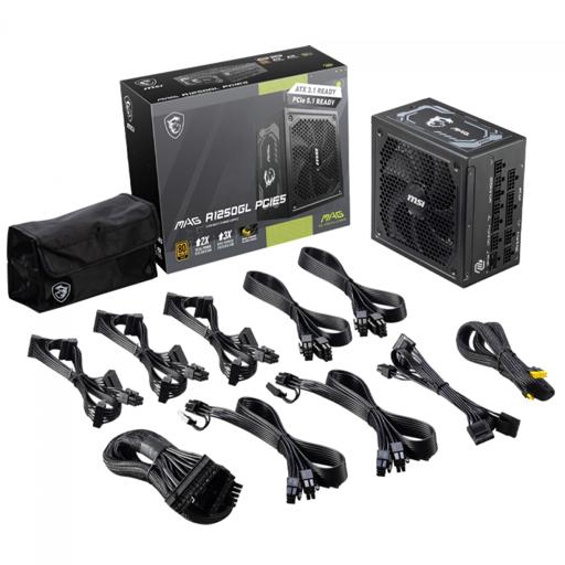 MSI MAG 1250 1250 W Certificado 80+ Gold Full-Modular ATX