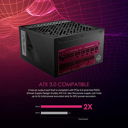 MSI MPG A850G 850 W Certificado 80+ Gold Full-Modular ATX12V