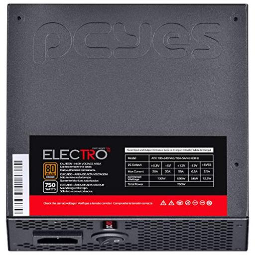 PCYes Electro V2 750 W Certificado 80+ Bronze  ATX