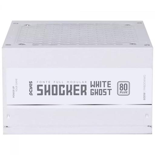 PCYes Shocker 600W 600 W Certificado 80+ White Full-Modular ATX