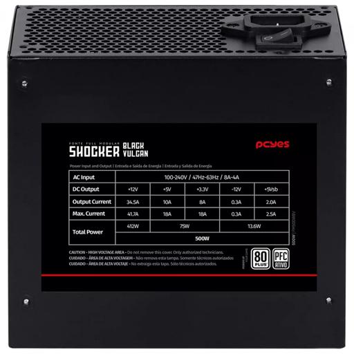 PCYes Fm500Wbv 500 W Certificado 80+ White Full-Modular ATX