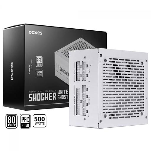 PCYes FM500WWG 500 W Certificado 80+ White Full-Modular ATX