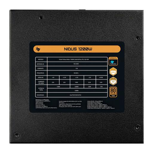 Pichau Nidus 1200 1200 W Certificado 80+ Gold Full-Modular ATX