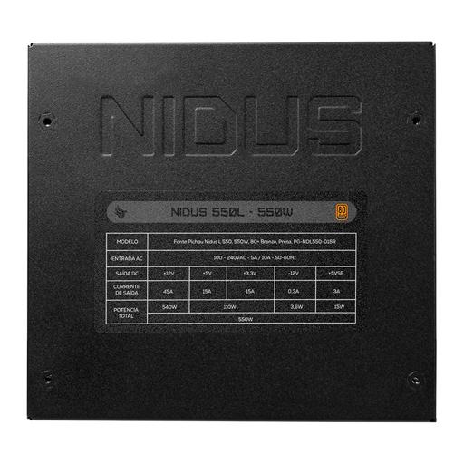 Pichau Nidus 550L 550 W Certificado 80+ Bronze  ATX