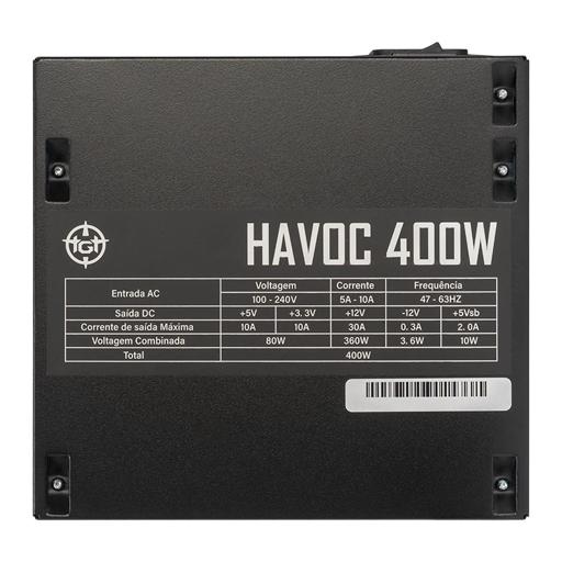 TGT Havoc 400 400 W Certificado 80+ White  ATX