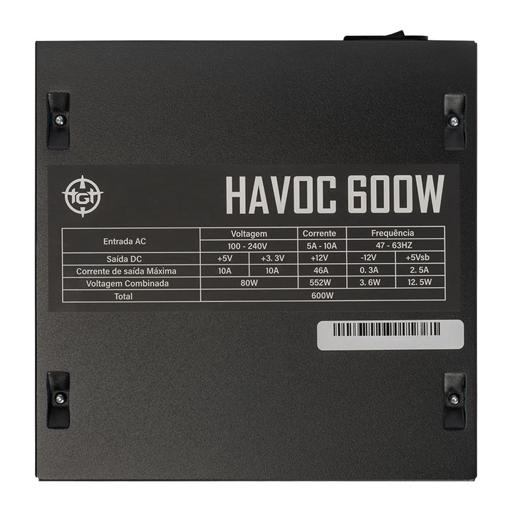 TGT Havoc 600 600 W Certificado 80+ White  ATX