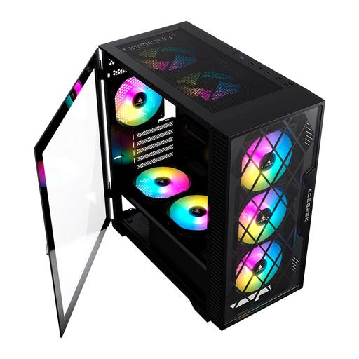 Acegeek Darkfate Mini Glass ATX Mid Tower (Preto)
