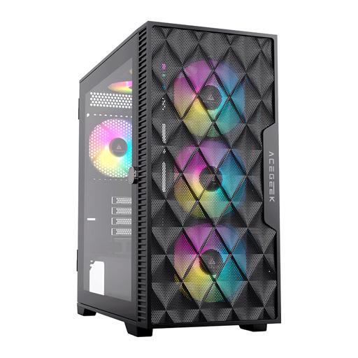 Acegeek Darkfate Mini Mesh ATX Mid Tower (Preto)