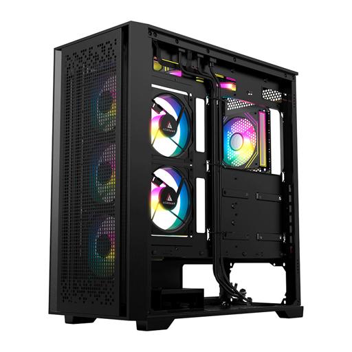 Acegeek Flipped-M ATX Mid Tower (Preto)