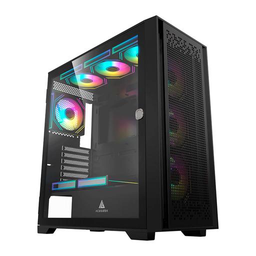 Acegeek Flipped-M ATX Mid Tower (Preto)