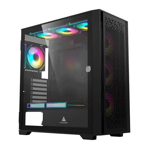 Acegeek Flipped-M ATX Mid Tower (Preto)