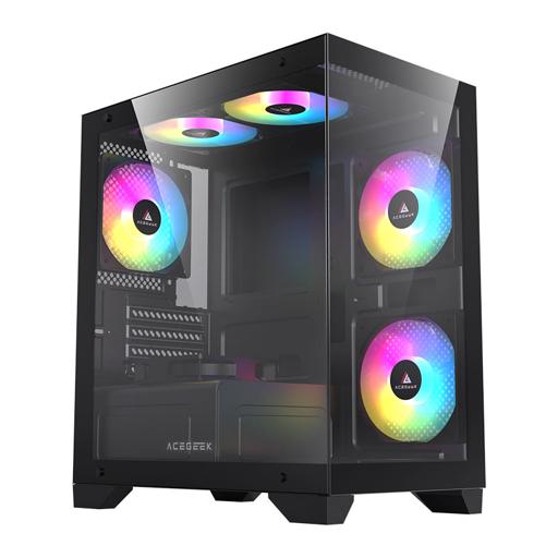 Acegeek Rhythm MicroATX Mid Tower (Preto)