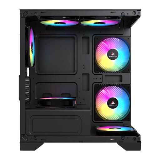 Acegeek Rhythm MicroATX Mid Tower (Preto)