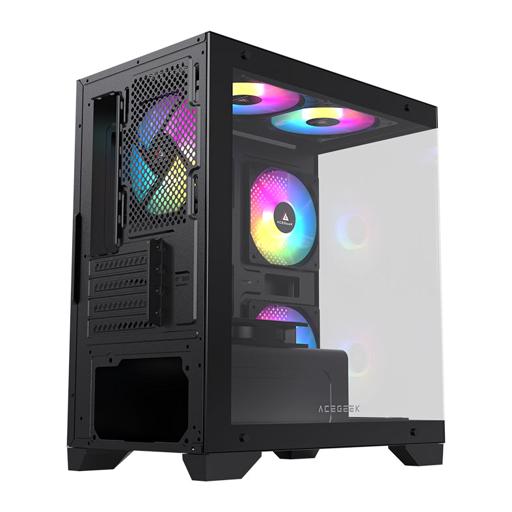 Acegeek Rhythm MicroATX Mid Tower (Preto)
