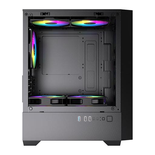 Acegeek Stratus Glass MicroATX Mid Tower (Preto)