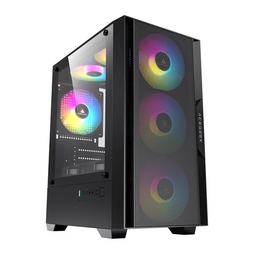 Acegeek Stratus Mesh MicroATX Mid Tower (Preto)