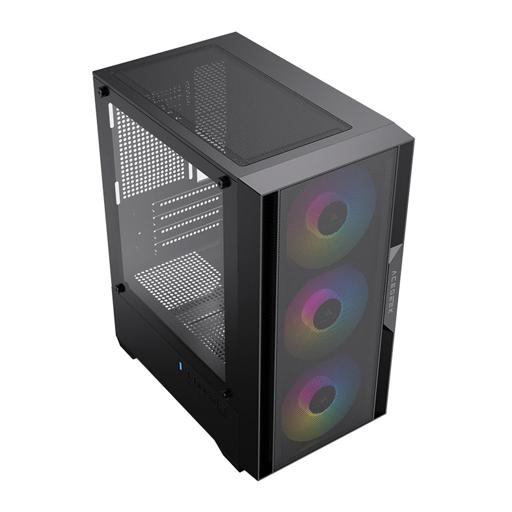 Acegeek Stratus Mesh ARGB MicroATX Mid Tower (Preto)