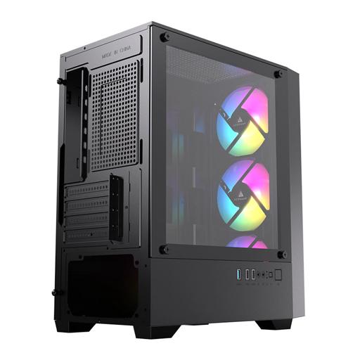 Acegeek Stratus Mesh Rainbow MicroATX Mid Tower (Preto)