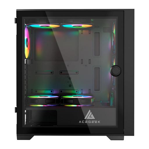 Acegeek Tempest A370 ATX Mid Tower (Preto)