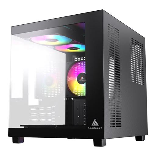 Acegeek Tide MicroATX Mid Tower (Preto)
