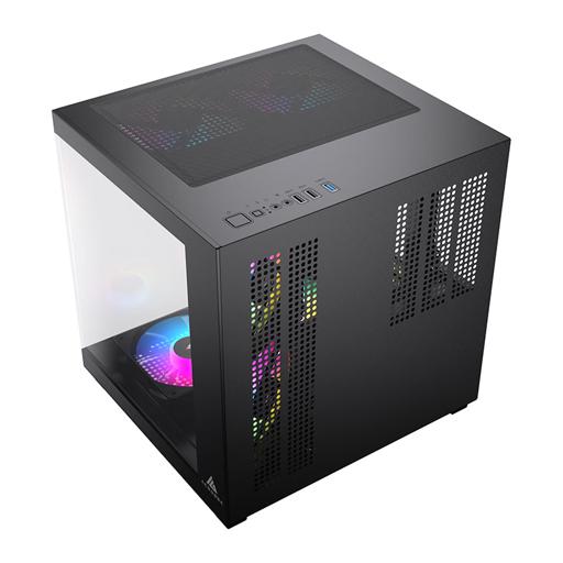 Acegeek Tide MicroATX Mid Tower (Preto)