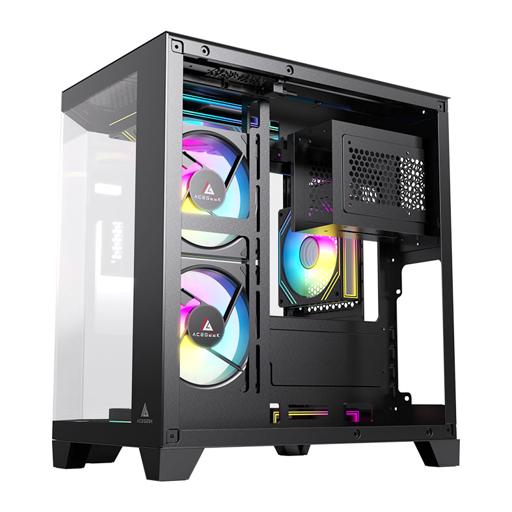 Acegeek Vista MicroATX Mid Tower (Preto)