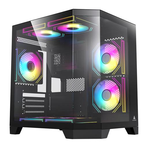 Acegeek Vista MicroATX Mid Tower (Preto)