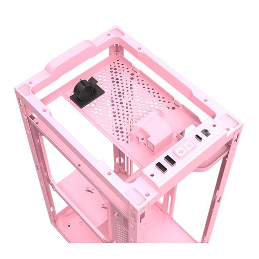Aigo Darkflash DLH21 Mini ITX Tower (Rosa)