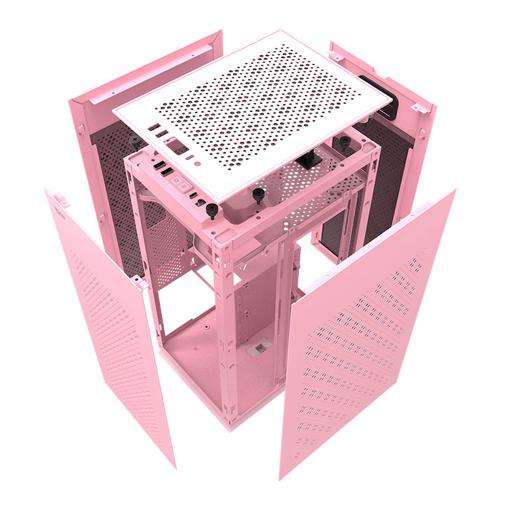 Aigo Darkflash DLH21 Mini ITX Tower (Rosa)