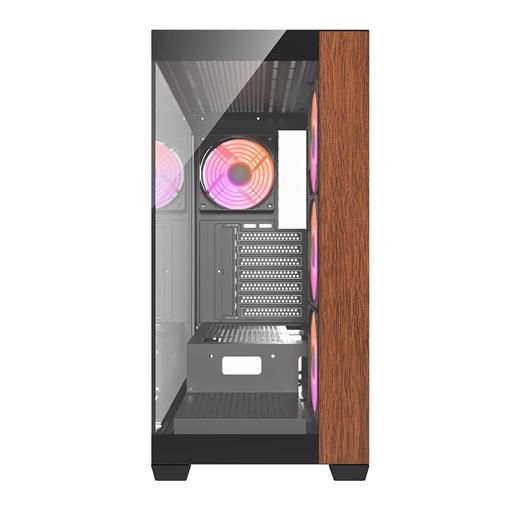 Aigo Darkflash DS900WDE ATX Mid Tower (Preto / Marrom)