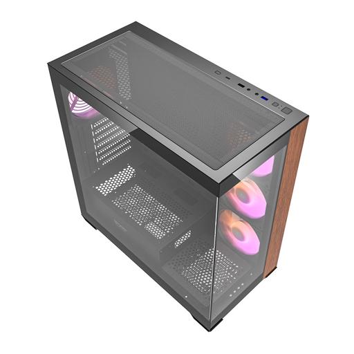 Aigo Darkflash DS900WDE ATX Mid Tower (Preto / Marrom)