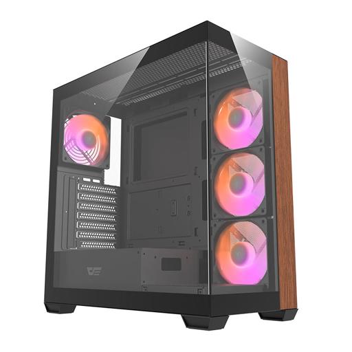 Aigo Darkflash DS900WDE ATX Mid Tower (Preto / Marrom)