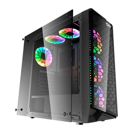 Aigo Water Square 5 RGB ATX Mid Tower (Preto)