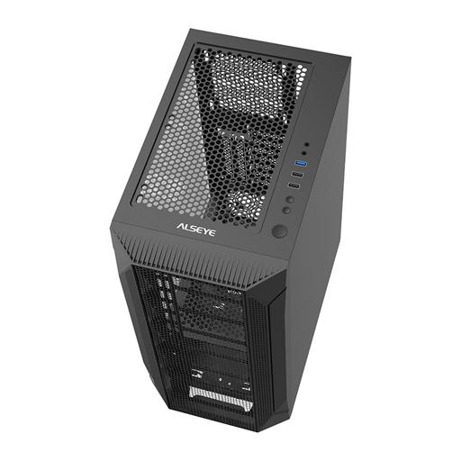 Alseye Pinwheel Mesh ATX Mid Tower (Preto)