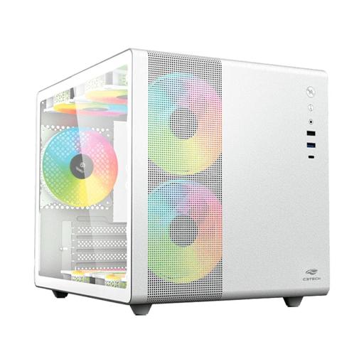 C3 Tech Aquarius MT-G710WH MicroATX Mini Tower (Branco)