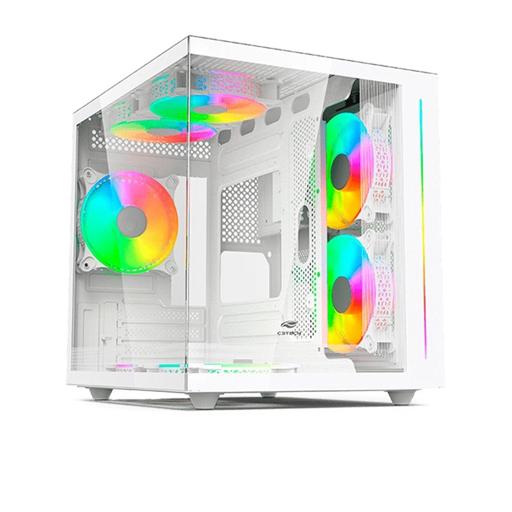 C3 Tech Aquarius MicroATX Mini Tower (Branco)
