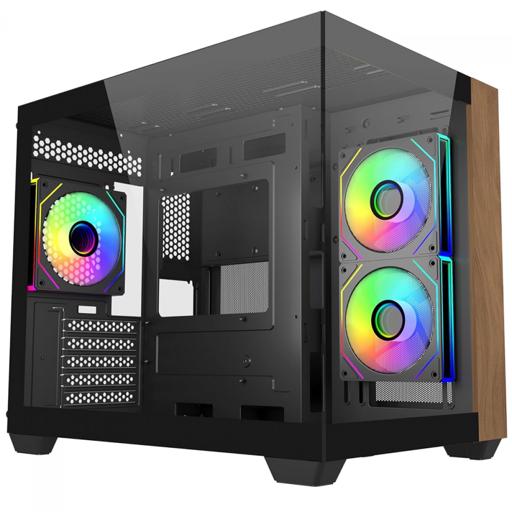 Cooler Master Elite 481 Wood ATX Mini Tower (Preto)