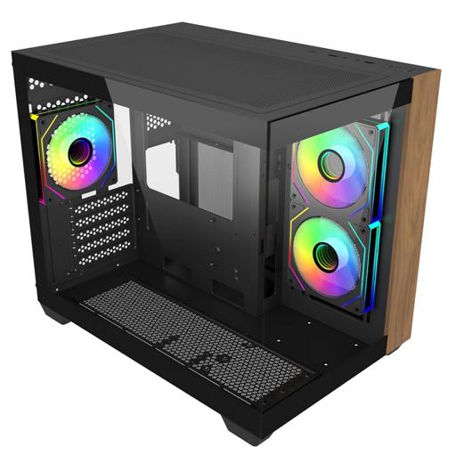 Cooler Master Elite 481 Wood ATX Mini Tower (Preto)