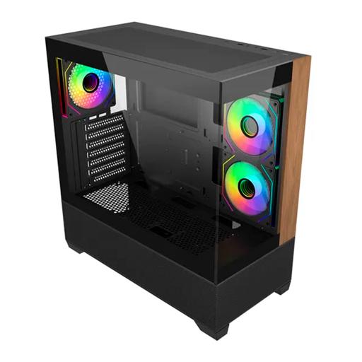 Cooler Master Elite 690 Wood ATX Mid Tower (Preto)