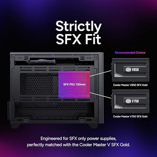Cooler Master MASTERBOX NR200 Mini ITX Desktop (Preto)